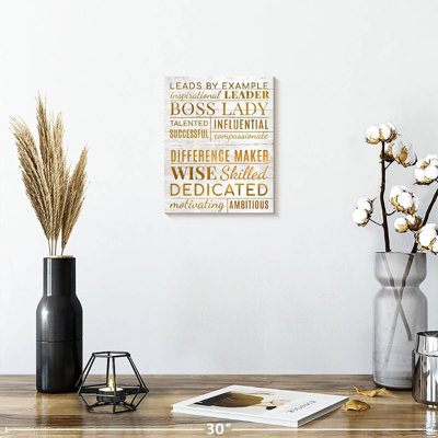 " Successful Boss Lady Typography " by Enchanté Designs