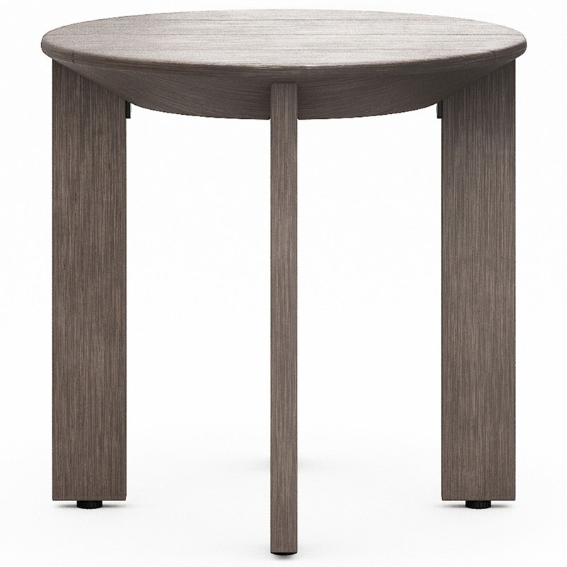 Beau Outdoor Round Side Table, Oyster