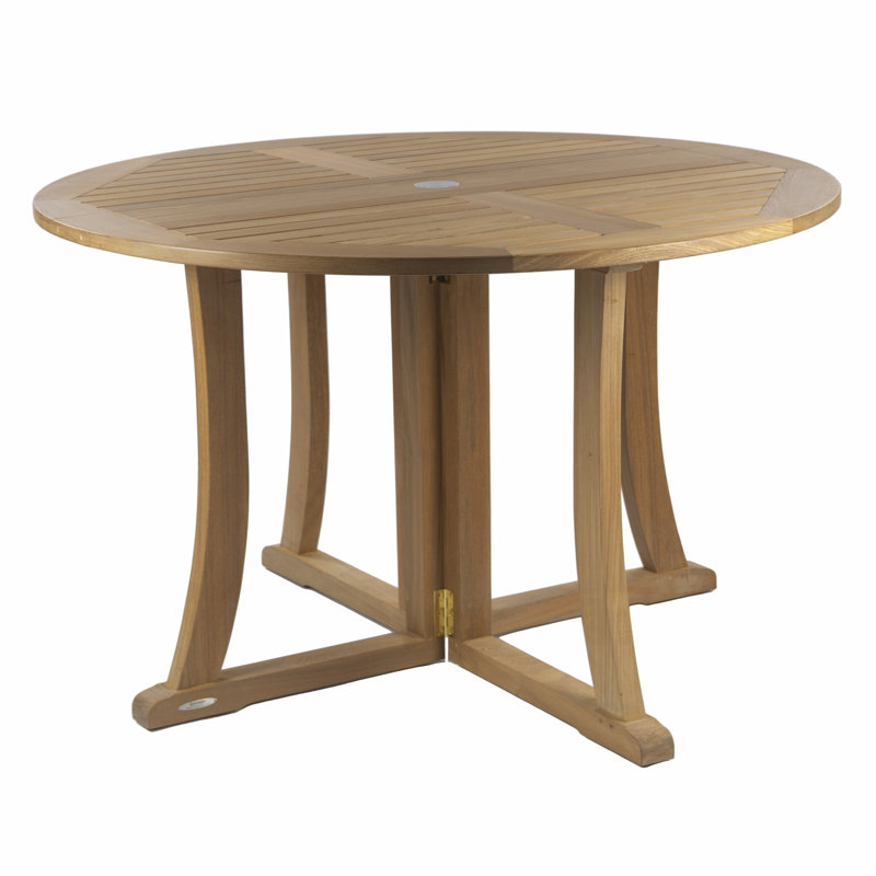 Table à abattants en teck Jaydalynn, naturel