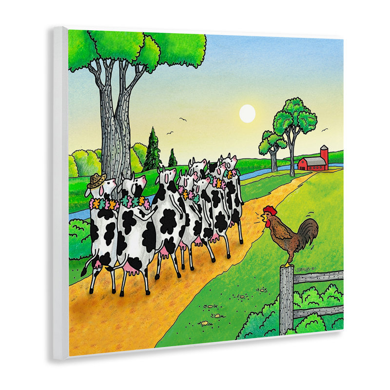 Plaque murale «Funny Cows Come Home», conception par Roger Straub