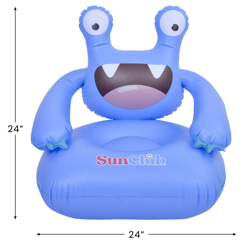 Chaise gonflable pour enfant Monster 24 "- bleu