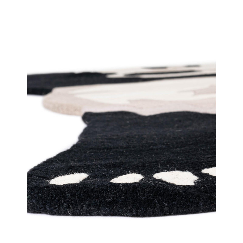Tapis en laine Unique Loom Panda Playtime, Nouveauté 3 pi 1 po x 5 pi 3 po
