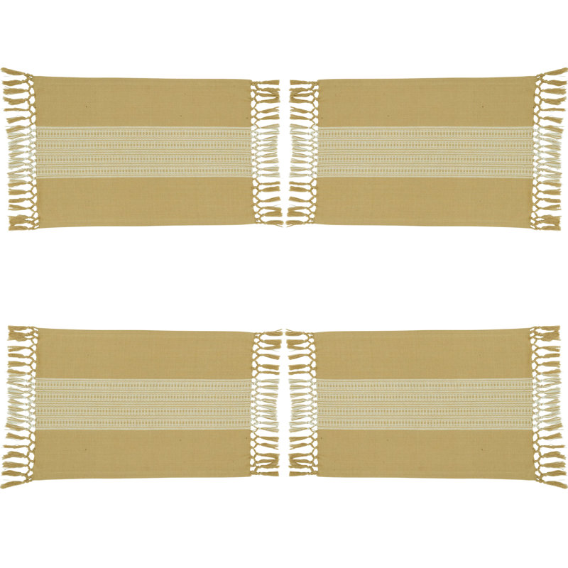 Napperon en coton 14 po, Brun