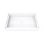 DreamLine DreamStone 34 in. D x 48 in. W Base and Wall Kit in White Traditional Subway Pattern