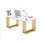 Bureau de direction moderne, grand bureau d'ordinateur avec pieds en métal