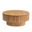 Table basse 31,49 po ronde en bois avec rangement-462809144