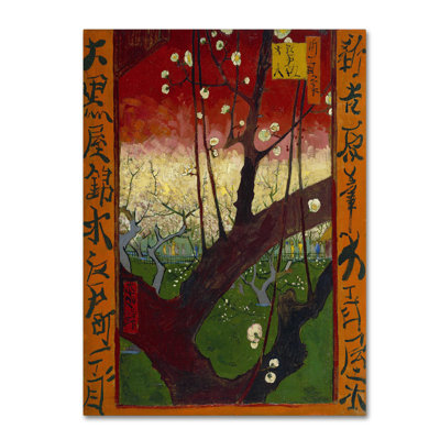 Prunier en fleurs d'après Hiroshige par Vincent Van Gogh - reproduction d'art sur toile tendue
