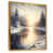 Toile avec cadre flottant or