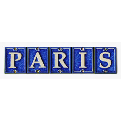 4.25'' H Ceramic House Letter