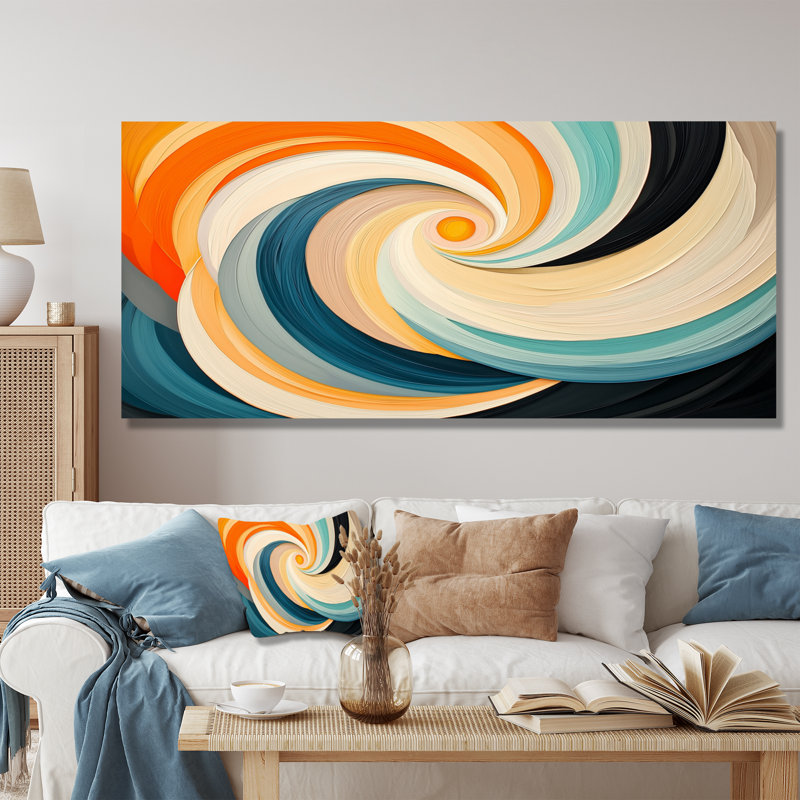 Cosmic Dance Of Colours III - Abstract Impressionism, impression sur métal moderne, H 28 po x l 60 po x P 0,84 po