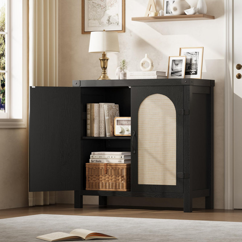 80cm W Chest of Drawers, Black wood