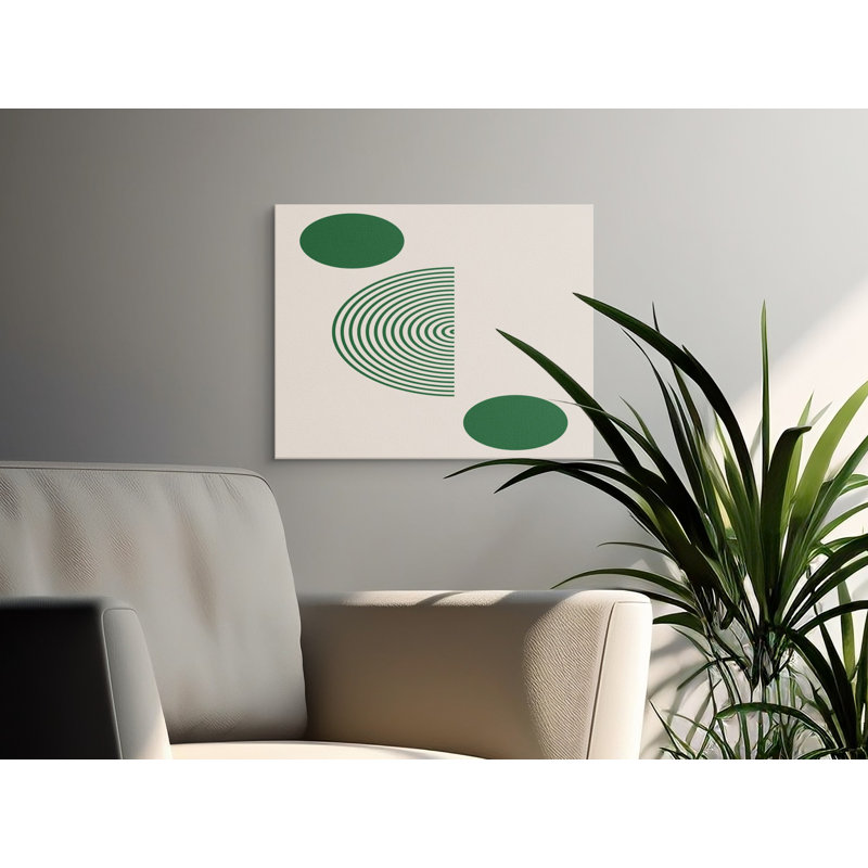 Wrapped Canvas Print Set, 20.32 cm H x 25.4 cm W, Green