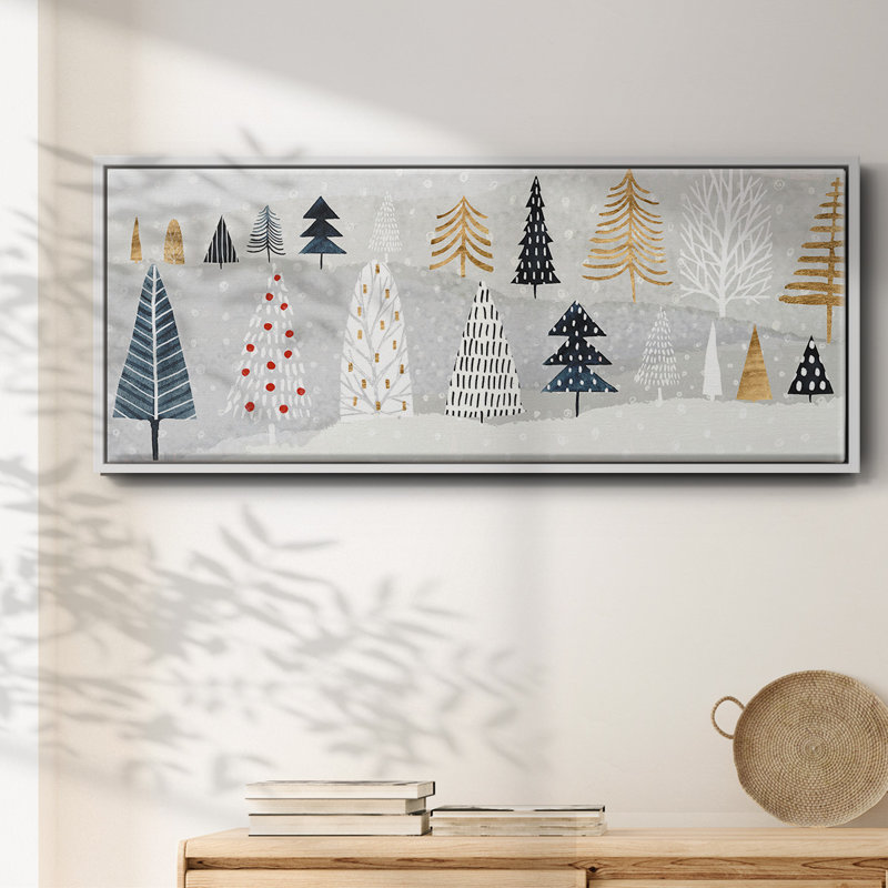 Christmas Chalet Collection D- Framed Canvas