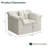 51" Comfy Modular Corduroy Sofa Chair, With Throw Pillow For Living Room Bedroom, No Assembly Needed-1913174442