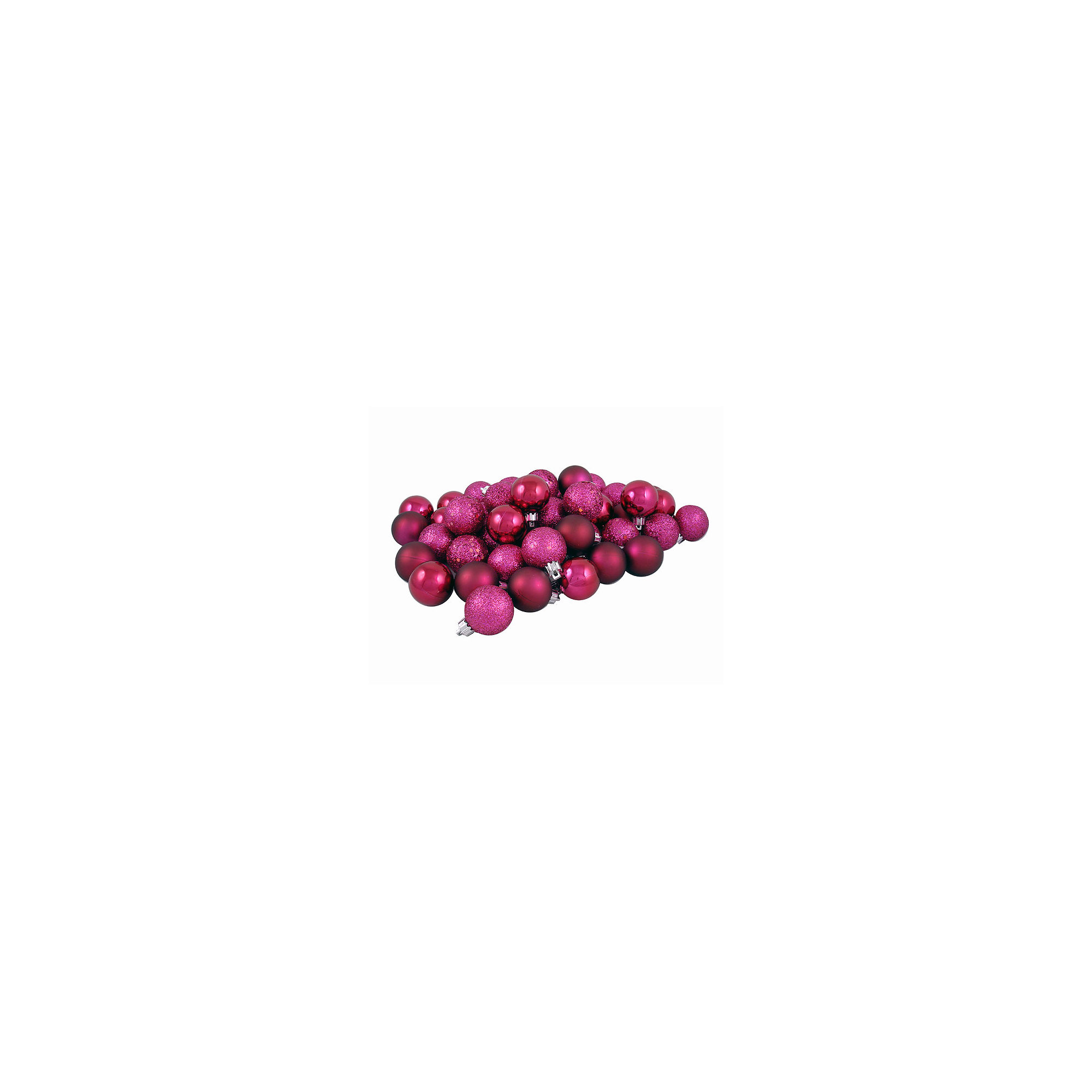 Holiday Décor Ball Ornament, Red Raspberry, 2.4'' H X 2.4'' W X 2.4'' D