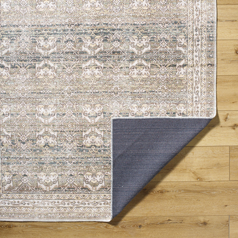Gess Machine Washable Area Rug, Rectangle 6'7" x 9'