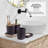 Complete 6 Piece Bathroom Accessory Set with Bamboo Accents, Trash Can & Toilet Brush Included-124368358