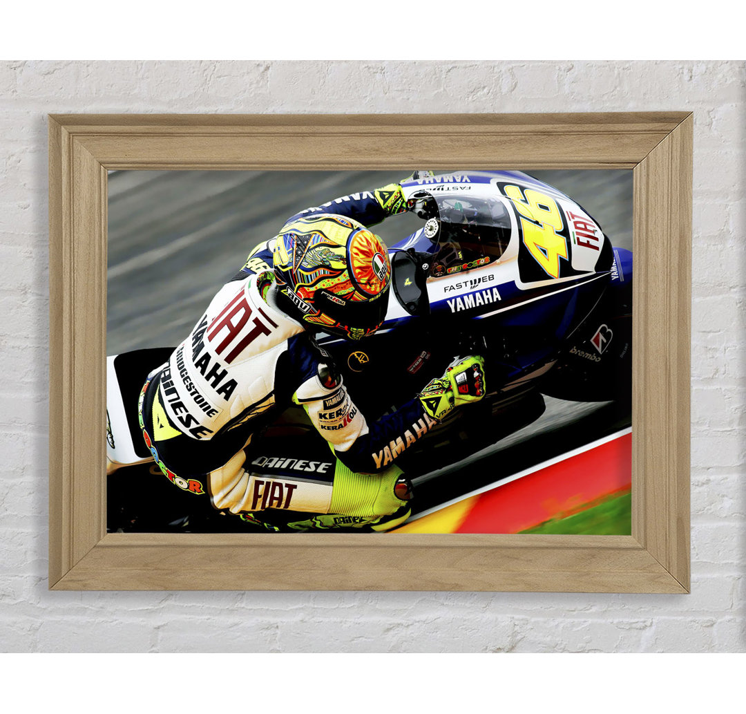 Valentino Rossi - Einzelne Bilderrahmen Kunstdrucke