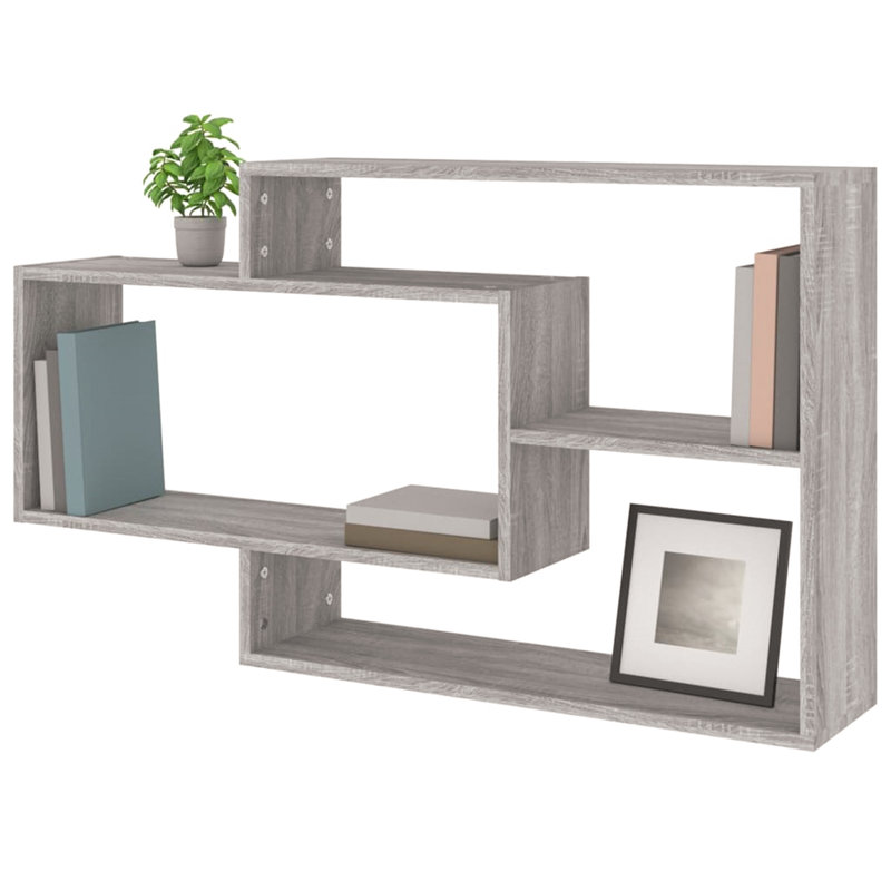 Wall Shelf 104x20x58.5 cm Engineered Wood, Grey