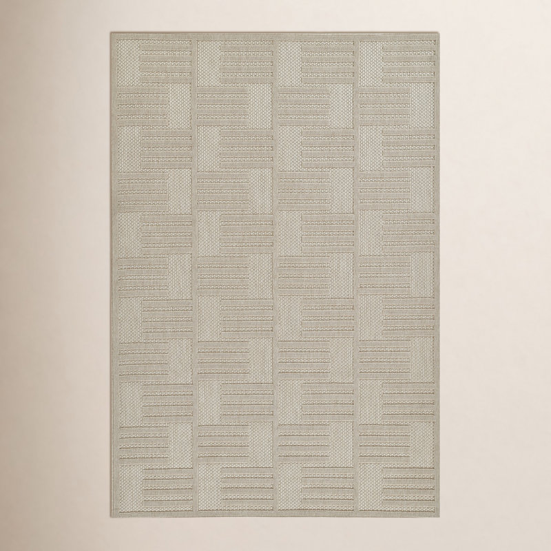 Trilby Geometric Indoor / Outdoor Rug, Rectangle 3'11" x 5'7"