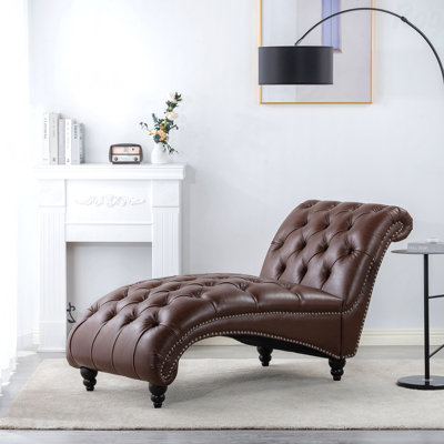 Tufted Perfect For Modern Lounges Armless Chaise Lounge Accent Chair