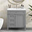 Meuble-lavabo de 30 po avec lavabo supérieur