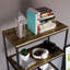 Sylvie 4 Tier Industrial Style Bookcase Living Room Shelving Unit With Metal Frame-1666105141-1666105140