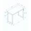 Bureau d'ordinateur, bureau personnel, debout, réglable, travail, ordinateur portable, métal, contemporain, moderne-1170944933