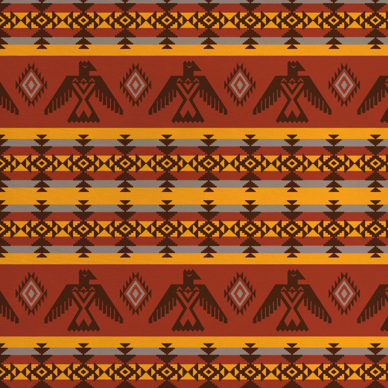 Tissu tribal, l 36 po x L 360 po