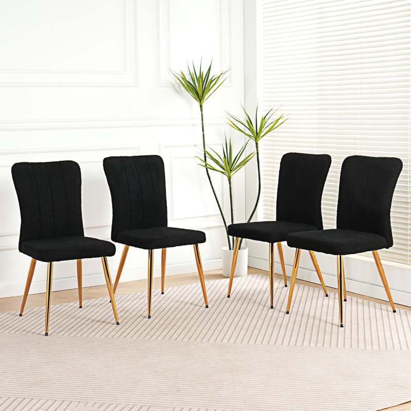 Ensemble de 4 chaises de salle à manger rembourrées
