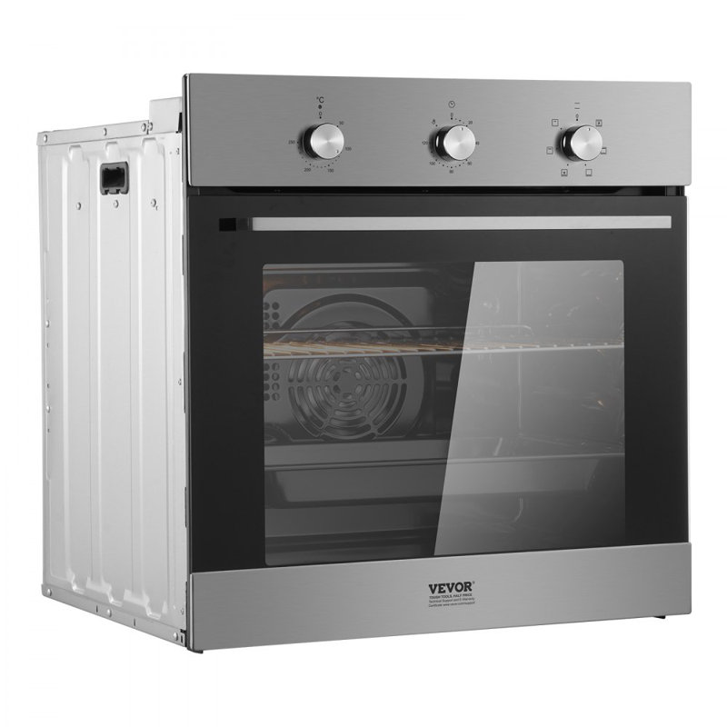 Single Wall Oven 24" Electric Built-in Wall Oven 6 Functions 2.68 Cu. Ft