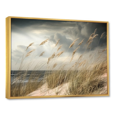 «Coastal Beach Grass Tranquility - Coastal Beach», art mural