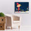 «Bright Christmas Lights Elf Blue» par Anne Tavoletti, art mural sur toile, 16 po x 12 po-684899745