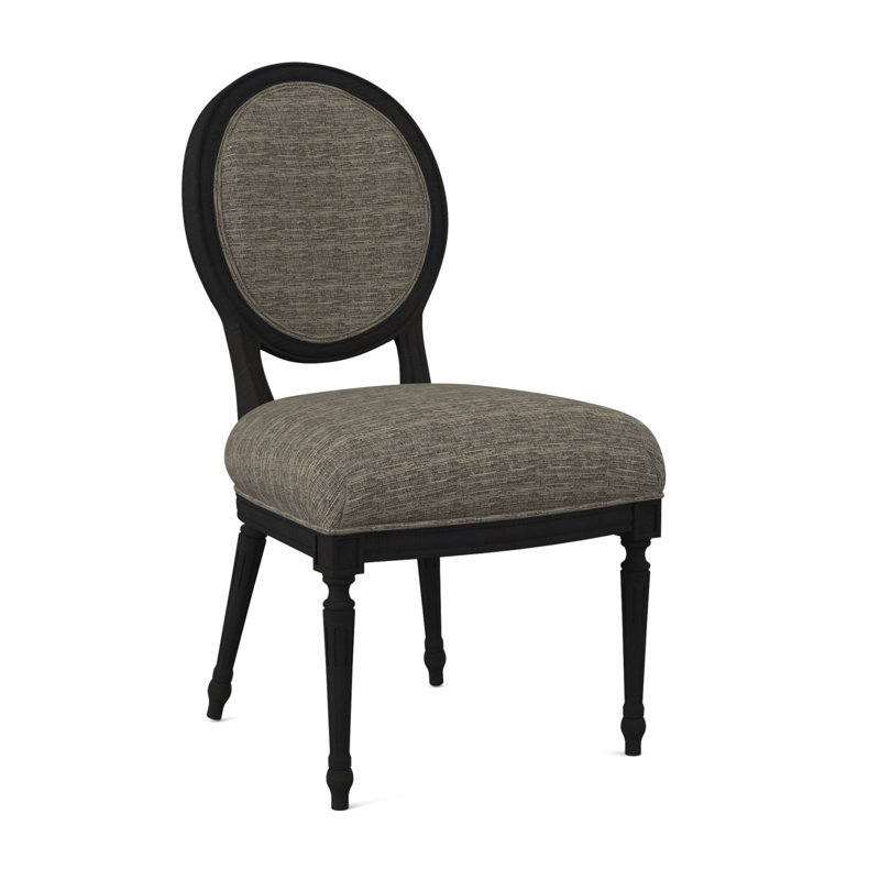 Dauphin Dining Chair, Espresso, Filigree Ivory