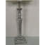 Stylish Atara Solid Wood Table Lamp - Country Style Turned Wood Base Washed Finish Fabric Shade Hand Finished 1m Cable for Home