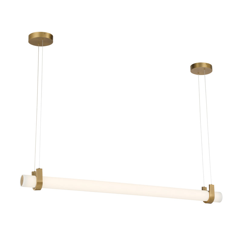 Lustre linéaire à DEL de 58 po Sorelle, Laiton, 6702 lumens