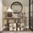Vogelsang Wood Brown Console Table with Black Metal Hairpin Legs