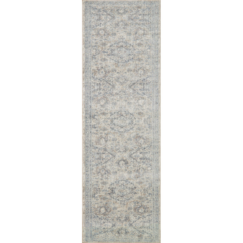 Tapis galet / pierre Amber Lewis x Loloi Zuma, Tapis de couloir 2 pi 7 po x 10 pi
