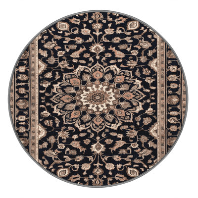 Machine Washable Persian Grey Area Rug
