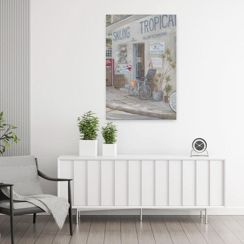 Une aventure attend l'art côtier, 36" H x 24" W