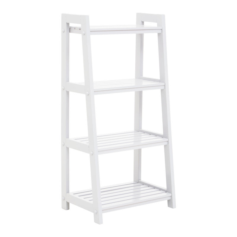 Veasey 30cm W Solid Wood Shelving Unit, White