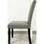 Chaise parsons en tissu gris Dayvonne