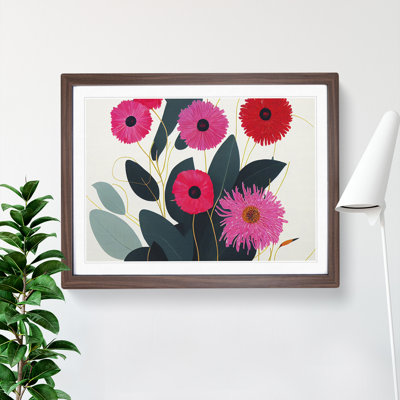 Innovative Abstract Flowers - Single Picture Frame Print