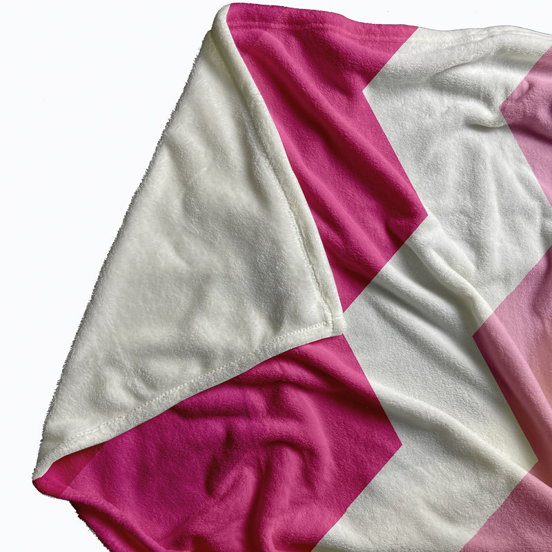 Couverture en molleton Pride, L 30 po x L 40 po, Rose / blanc / rouge