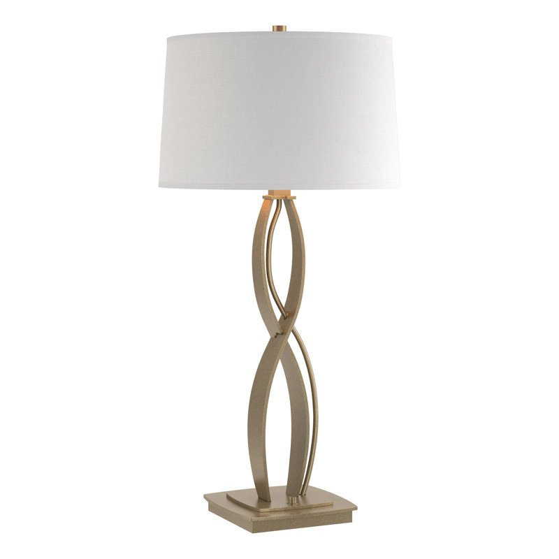 Almost Infinity Table Lamp, Natural Anna, Soft Gold
