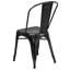 Chaise d'appoint empilable en métal Lily-1653966826