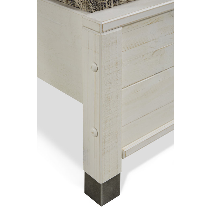 Altamirano Solid Wood Panel Bed