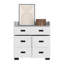 Commode Alyn, quatre pieds, quatre tiroirs, un double tiroir, plateau supérieur