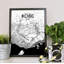 Kobe City Map - No Frame Print-2085113640