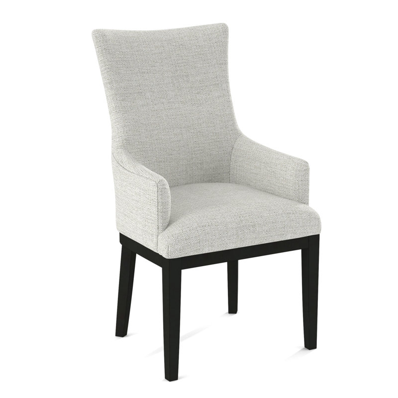 19'' H Upholstered Armchair, Black, 61703-88